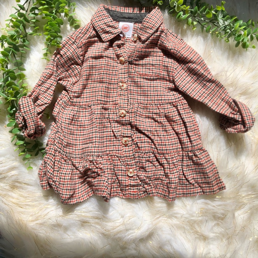 Houndstooth Print Girl Matching Set